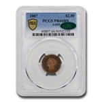 1867 $2.50 Liberty Quarter Eagle Pat. PR-66 PCGS CAC (BN, J-595)
