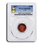 1867 $2.50 Liberty Quarter Eagle Pattern PR-65 PCGS (Red, J-595)