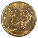 1867 $20 Liberty Gold Double Eagle MS-61 PCGS