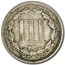 1867 3 Cent Nickel Fine