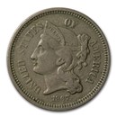 1867 3 Cent Nickel VF