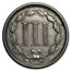 1867 3 Cent Nickel XF