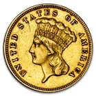 1867 $3 Gold Princess XF-45 PCGS