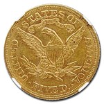 1867 $5 Liberty Gold Half Eagle AU-55 NGC