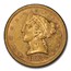 1867 $5 Liberty Gold Half Eagle AU-58 PCGS