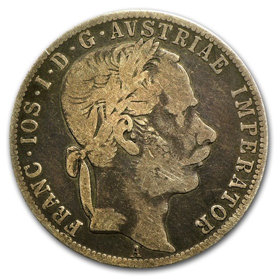 1867-A Austria Silver Florin VF 1867-A Austria Silver Florin VF
