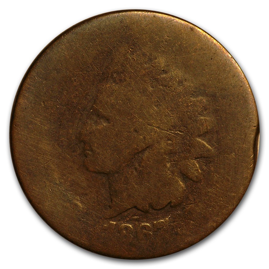 1867 Indian Head Cent AG