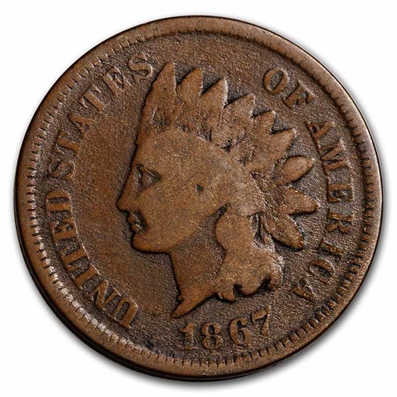 1867 Indian Head Cent Good 1867 Indian Head Cent Good