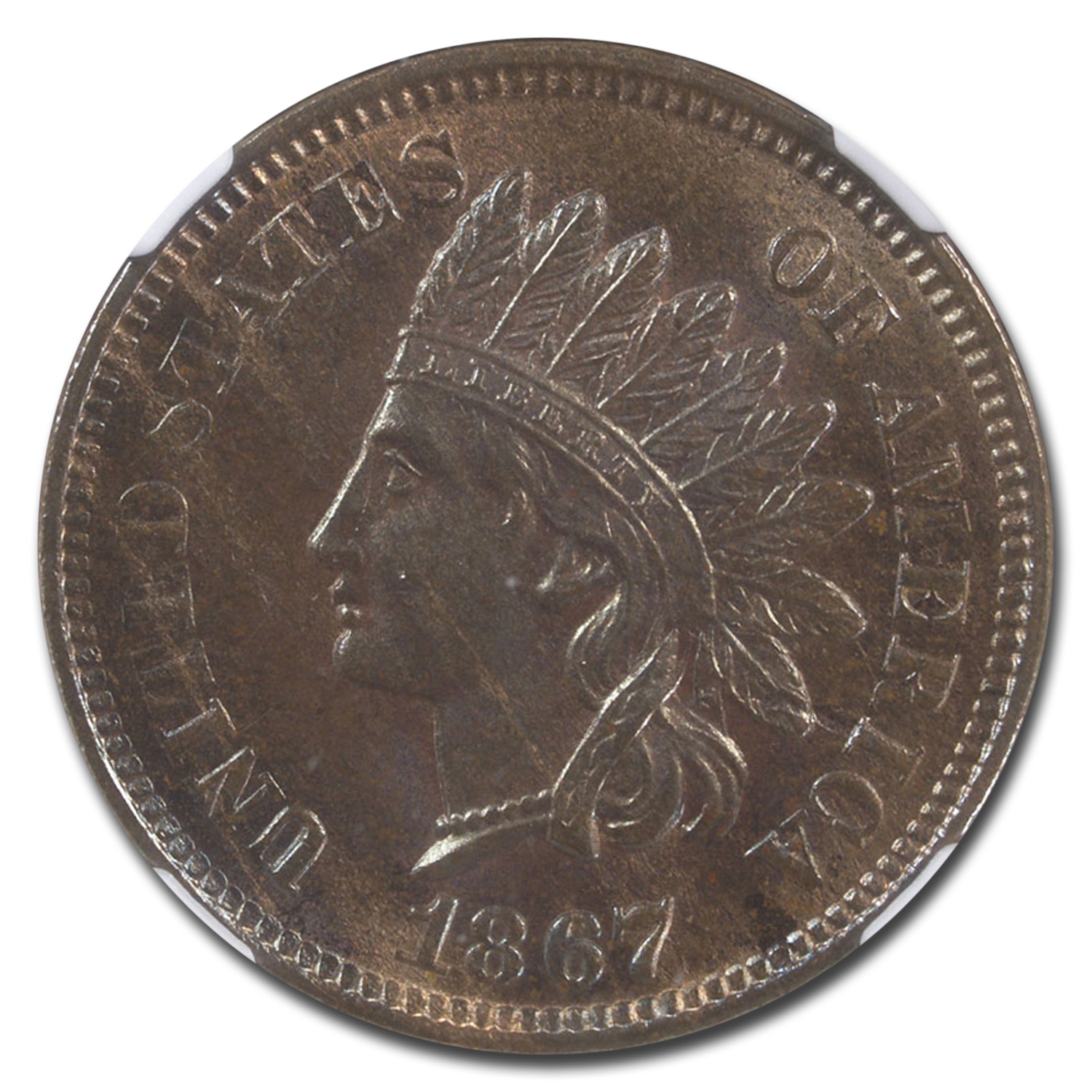 1867 (None) Phil Indian Head Penny Value | BN - APMEX