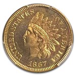1867 Indian Head Cent PR-64 Cameo PCGS