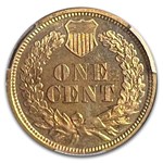 1867 Indian Head Cent PR-64 Cameo PCGS