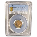 1867 Indian Head Cent PR-64 Cameo PCGS