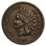 1867 Indian Head Cent VF