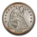 1867 Liberty Seated Dollar MS-65 NGC