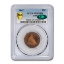 1867 Liberty Seated Quarter Pattern PR-65 PCGS CAC (J-590) 1867 Liberty Seated Quarter Pattern PR-65 PCGS CAC (J-590)