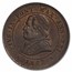 1867-R XXI Papal States 4 Soldi MS-62 ANACS (Red/Brown)