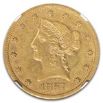 1867-S $10 Liberty Gold Eagle AU-53 NGC