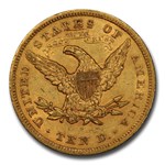 1867-S $10 Liberty Gold Eagle AU-55 PCGS CAC