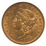 1867-S $20 Liberty Gold Double Eagle AU-55 NGC