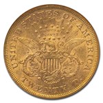 1867-S $20 Liberty Gold Double Eagle AU-55 NGC
