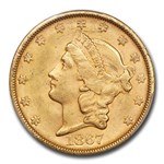 1867-S $20 Liberty Gold Double Eagle MS-62 PCGS