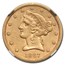 1867-S $5 Liberty Gold Half Eagle AU-50 NGC