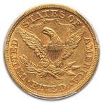 1867-S $5 Liberty Gold Half Eagle AU-58 PCGS
