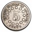 1867 Shield Nickel w/o Rays VG