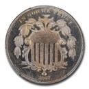 1867 Shield Nickel w/Rays PR-65 Cameo PCGS CAC
