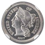 1867 Three Cent Nickel PF-67 Cameo NGC