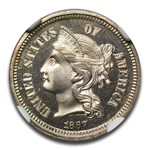 1867 Three Cent Nickel PF-67 Cameo NGC