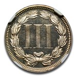 1867 Three Cent Nickel PF-67 Cameo NGC