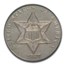 1867 Three Cent Silver MS-62 PCGS