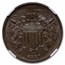 1867 Two Cent Piece MS-63 NGC CAC (Brown)