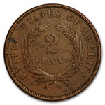 1867 Two Cent Piece XF