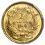 1868 $1 Indian Head Gold Type 3 MS-62 PCGS