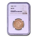 1868 $10 Liberty Gold Eagle AU-55 NGC