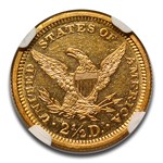 1868 $2.50 Liberty Gold Quarter Eagle MS-61 NGC (PL)