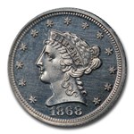 1868 $2.50 Liberty Quarter Eagle Pattern PR-65 PCGS CAC (J-654)