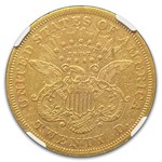 1868 $20 Liberty Gold Double Eagle AU-53 NGC