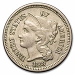 1868 3 Cent Nickel AU