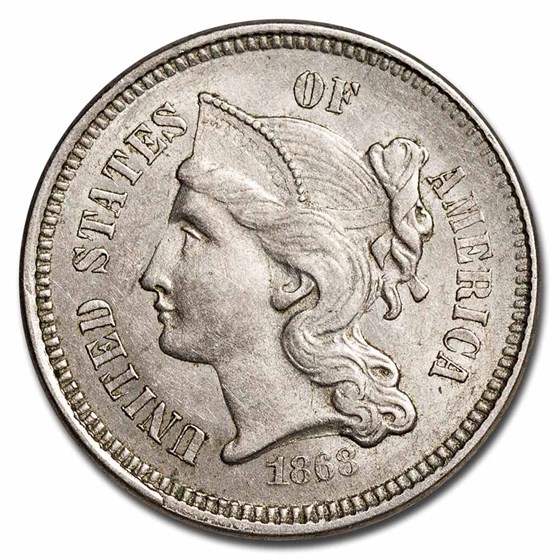 1868 3 Cent Nickel BU 1868 3 Cent Nickel BU