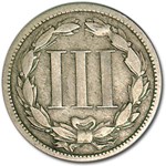 1868 3 Cent Nickel Fine