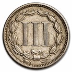 1868 3 Cent Nickel XF