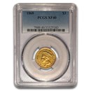 1868 $3 Gold Princess XF-40 PCGS