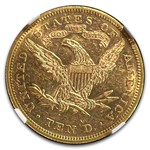 1868 $5 Liberty Head Half Eagle AU-58 NGC