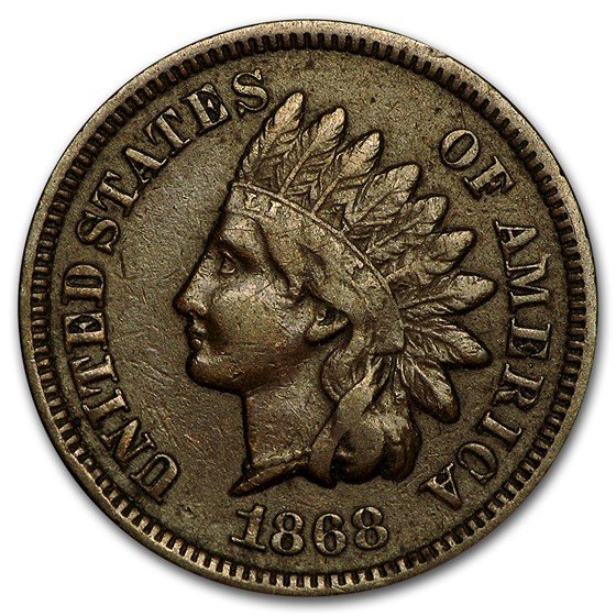 1868 Indian Head Cent Fine