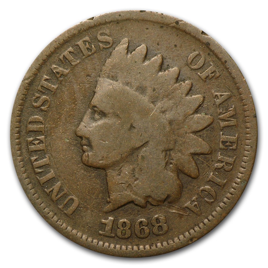 1868 Indian Head Cent Good
