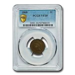 1868 Indian Head Cent VF-30 PCGS (Brown)