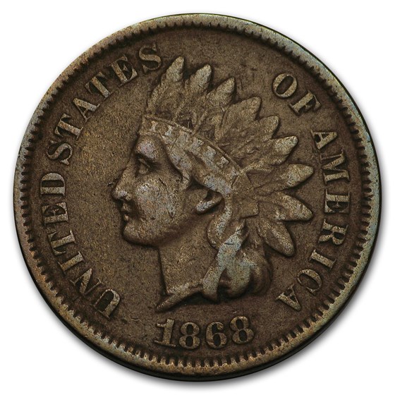 1868 Indian Head Cent VF 1868 Indian Head Cent VF